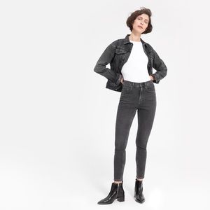 Everlane High Waist Skinny Jean - washed black